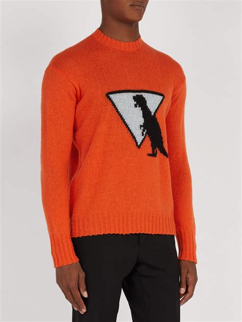 prada orange sweater